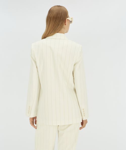 MICHELLE straight fit blazer met lurex