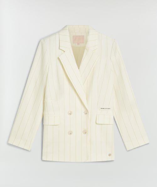 MICHELLE straight fit blazer met lurex