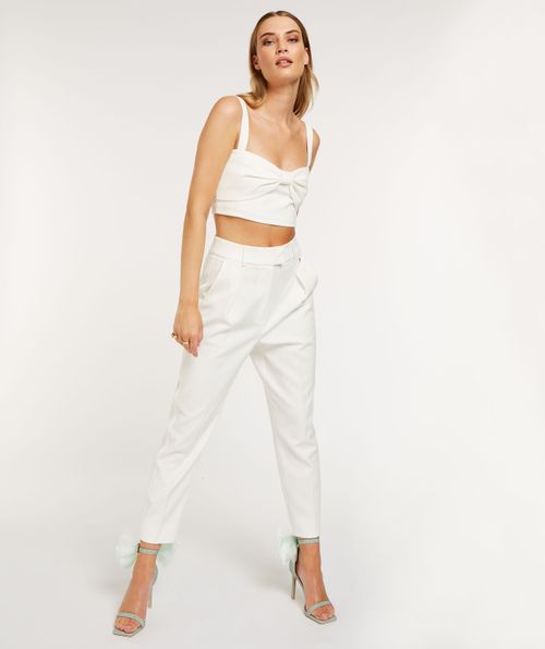MINA mid rise tapered trousers
