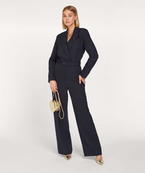 MORRIS regular fit jumpsuit with pinstripe