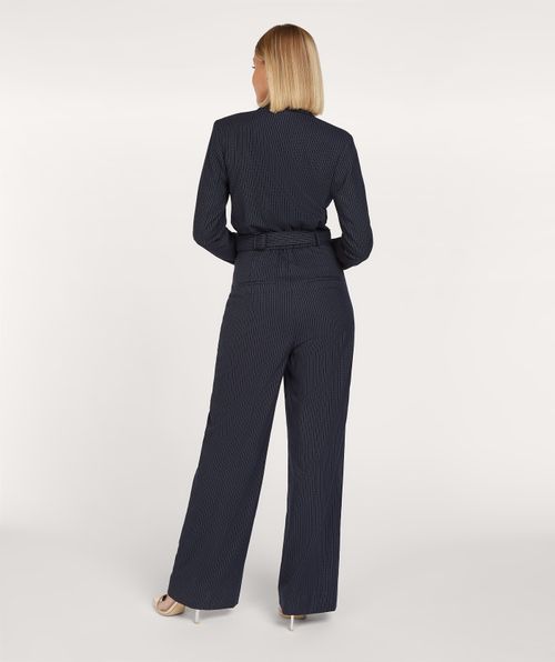 MORRIS regular fit jumpsuit met pinstripe