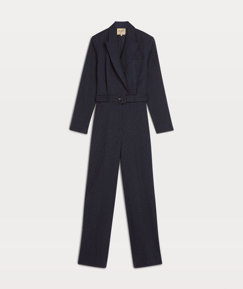 MORRIS regular fit jumpsuit with pinstripe