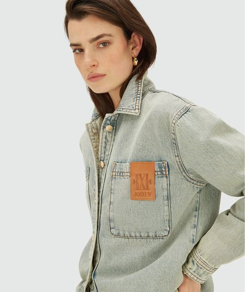 MYLESSA oversized denim blouse