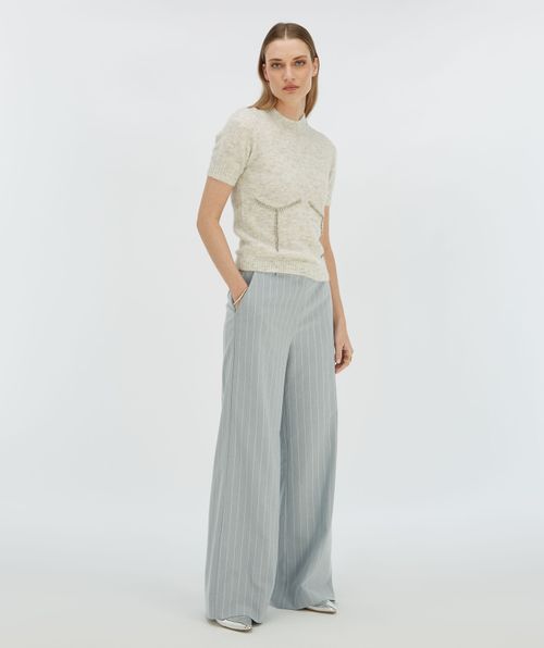 NADIE figurbetonter Pullover mit Schmucksteinen