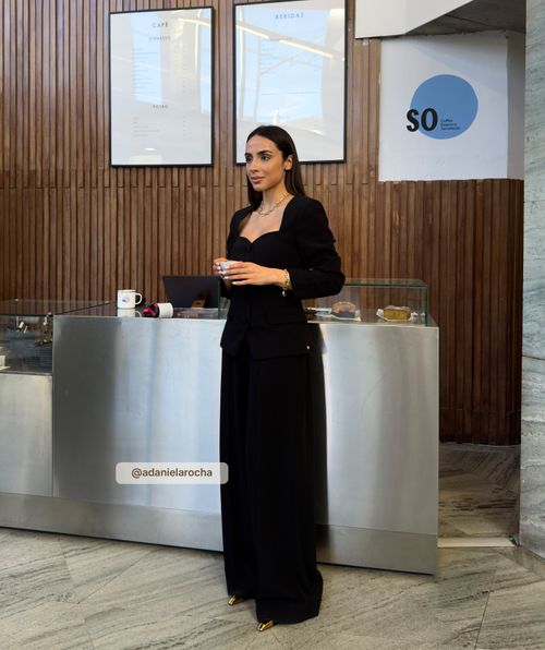 NELLIE high waisted wide leg trousers