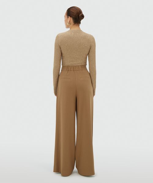 NELLIE high waisted wide leg pantalon