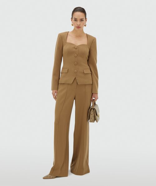 NELLIE high waisted wide leg pantalon