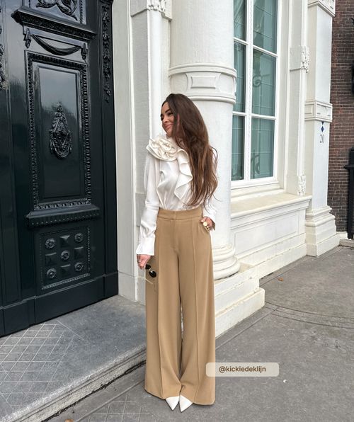 NELLIE high waisted wide leg pantalon