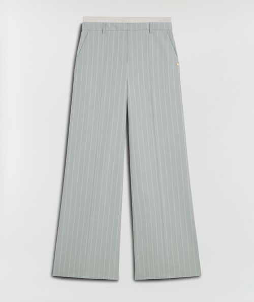 NINA hoch sitzende Hose mit weitem Bein und Nadelstreifen