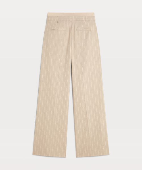 NINA high rise wide leg trousers with pinstripe