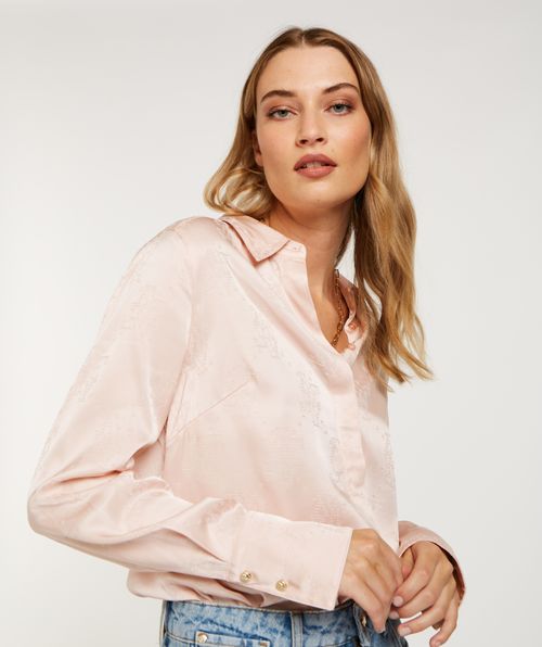NINO regular fit blouse with logo print