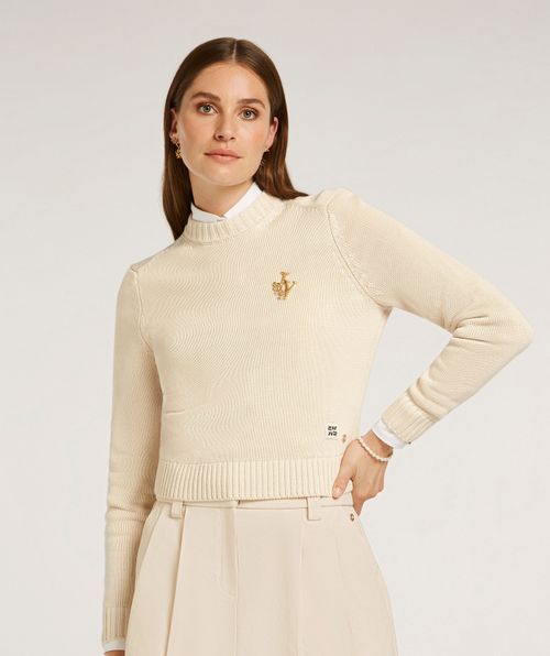 NOLLIE tailliertes cropped Pullover