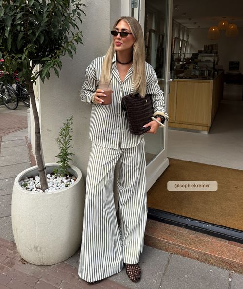 ODESSA mid-rise wide-leg trousers