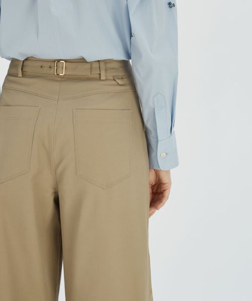 OLIVIA hoch sitzende Hose mit weitem Bein