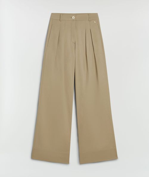 OLIVIA hoch sitzende Hose mit weitem Bein