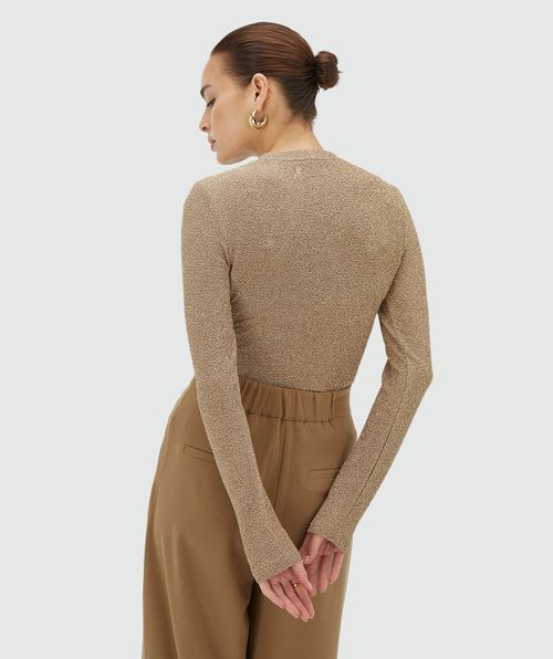 PALMER slim fit top with glitter