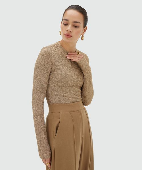 PALMER slim fit top with glitter