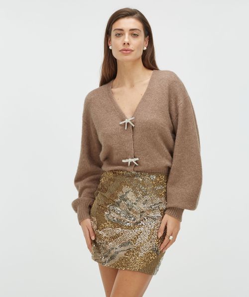 PARKER regular fit cardigan with bows
