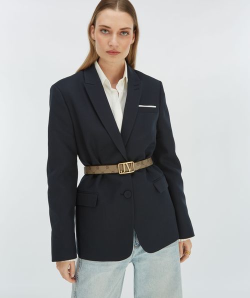 PERRI belt with logo print