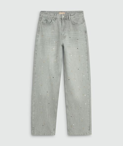 PHEBE mid-rise jeans with studs
