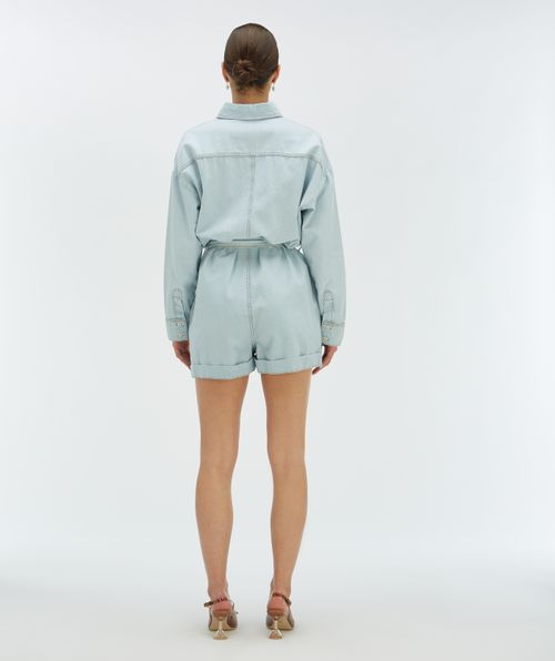 PIEN oversized playsuit in denim look