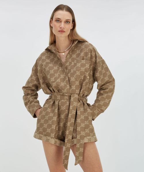 PIEN playsuit with logo print