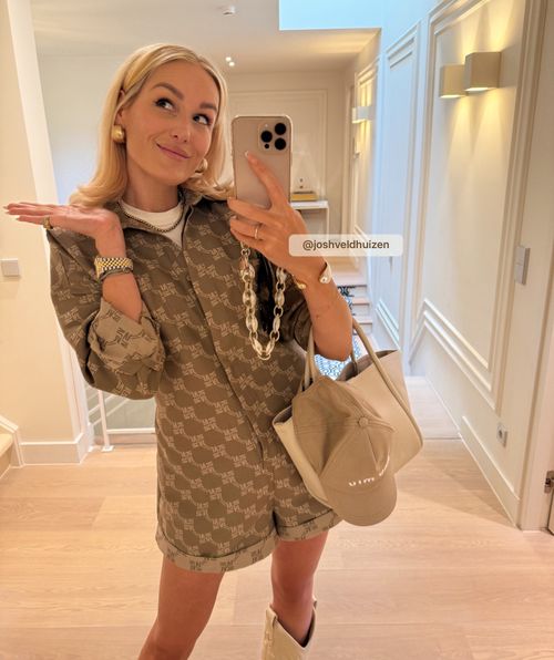 PIEN playsuit met logoprint