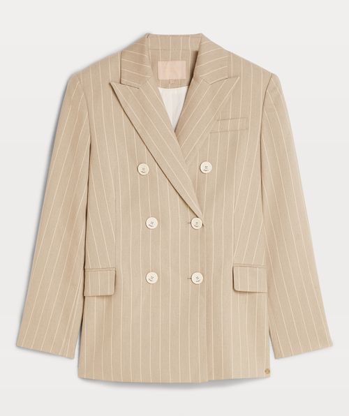 PLEUN regular fit blazer with pinstripe