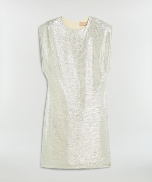 PORTIA slim fit jurk in metallic