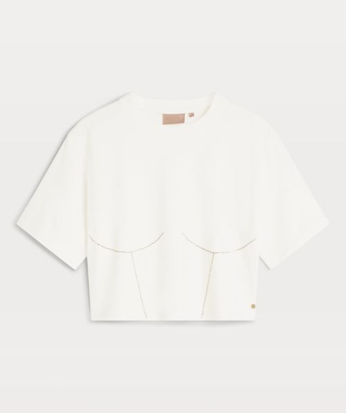 QUINN oversized T-shirt with stones
