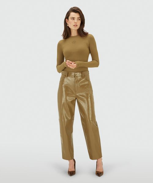 RAE Mid-Rise Straight-Fit Hose in Lackoptik