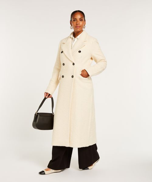 REBECCA CURLY fitted teddy coat