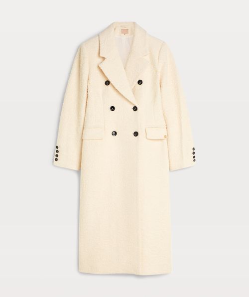 REBECCA CURLY fitted teddy coat