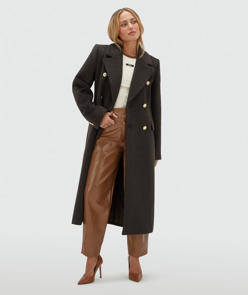 JV-REBECCA regular coat with wool