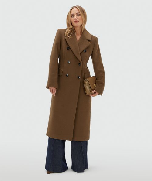 JV-REBECCA regular coat with wool