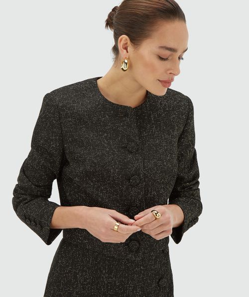 REMI Cropped-Blazer mit Lurex