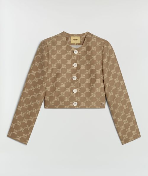 REMI kurzer Blazer mit Logoprint