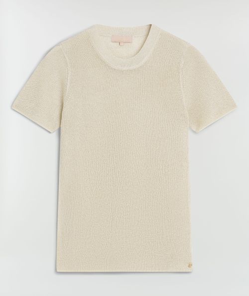 RIO Slim Fit Top mit Glitzer