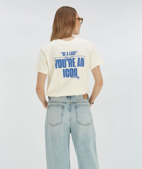 ROXY ICONIC oversized T-shirt met opdruk 