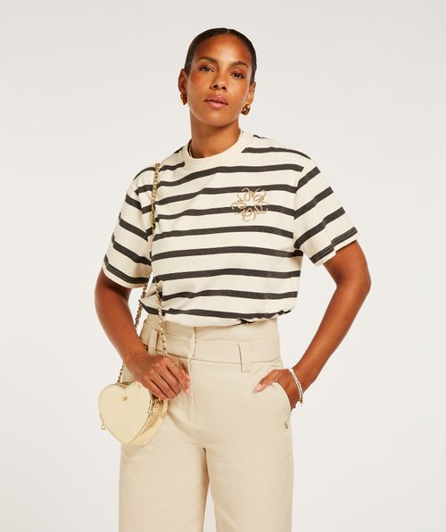 ROXY STRIPEY oversized T-Shirt