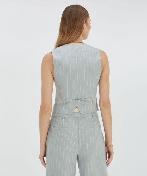 RUDY fitted waistcoat with pinstripe