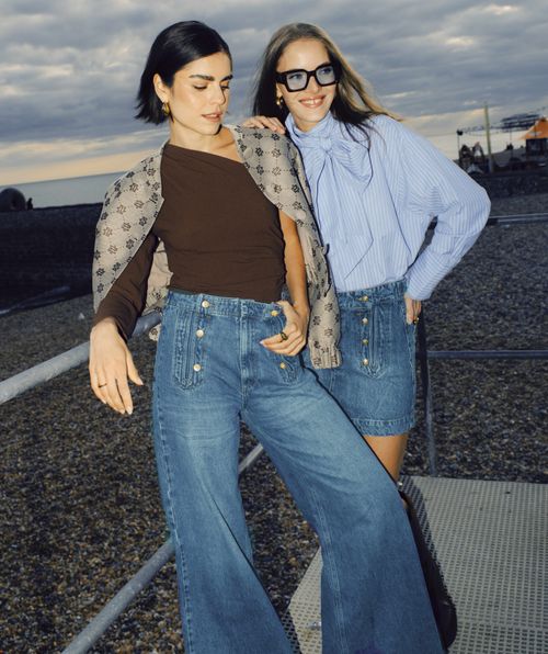 RUMO high waisted wide leg jeans