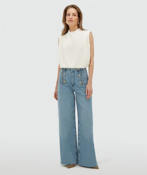 JV-RUMO High-Waist-Jeans mit weitem Bein