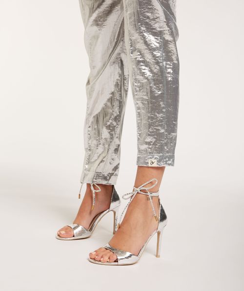 SELENE heels in Metallic
