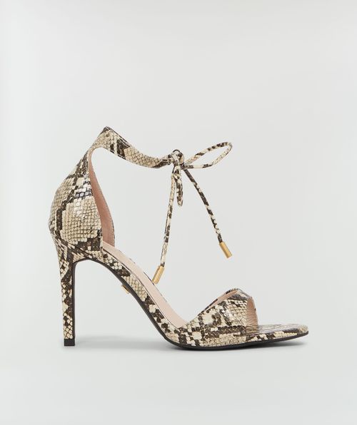 SELENE sandalettes met slangenprint