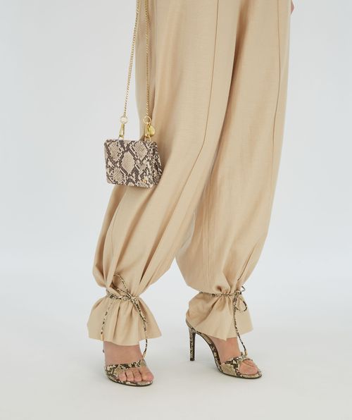 SELENE sandalettes met slangenprint