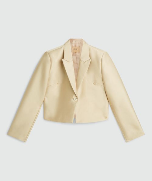 SILKE cropped blazer met strik