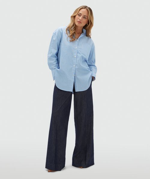 JV-SISSIE oversized blouse with stripes