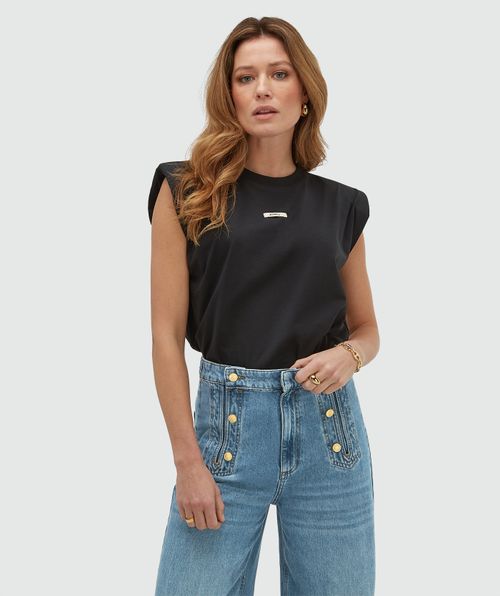 SUE T-shirt with shoulder padding