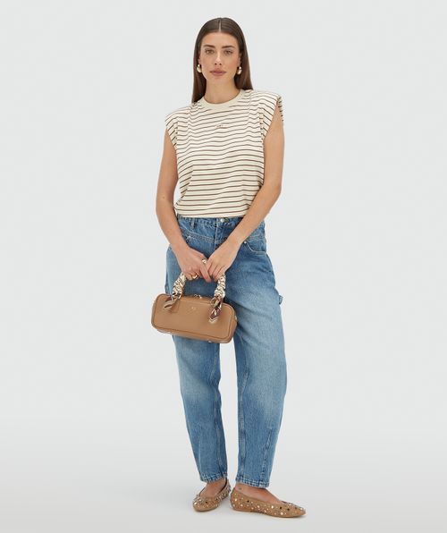 SUE T-shirt with shoulder pads